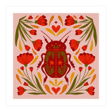 Beetle And Flowers (Print Only) thumbnail