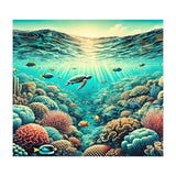 Vintage Australia, Great Barrier Reef Poster (Print Only) thumbnail