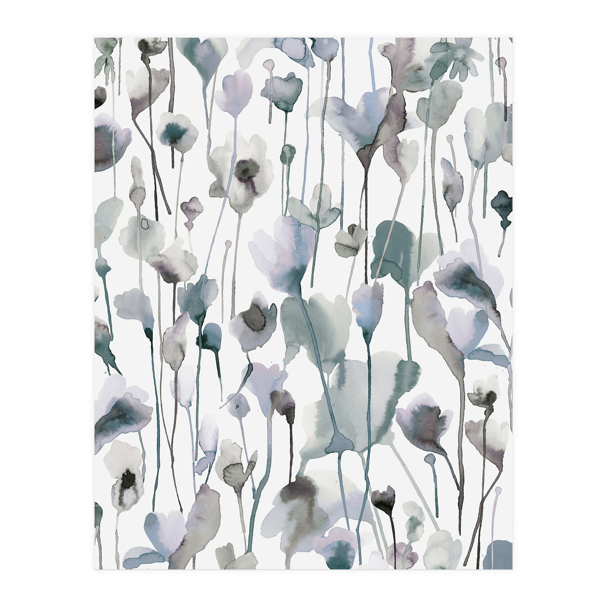 Watercolour Cozy Wild Flowers  (Print Only)