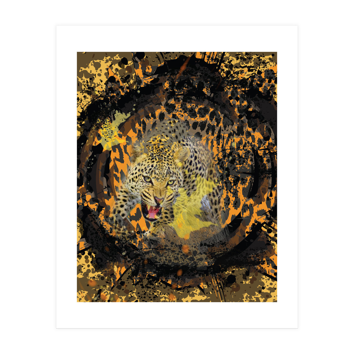 Angry Leopard (Print Only)