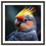 Cockatiel Parrot With Yellow Crest And Orange Cheeks thumbnail