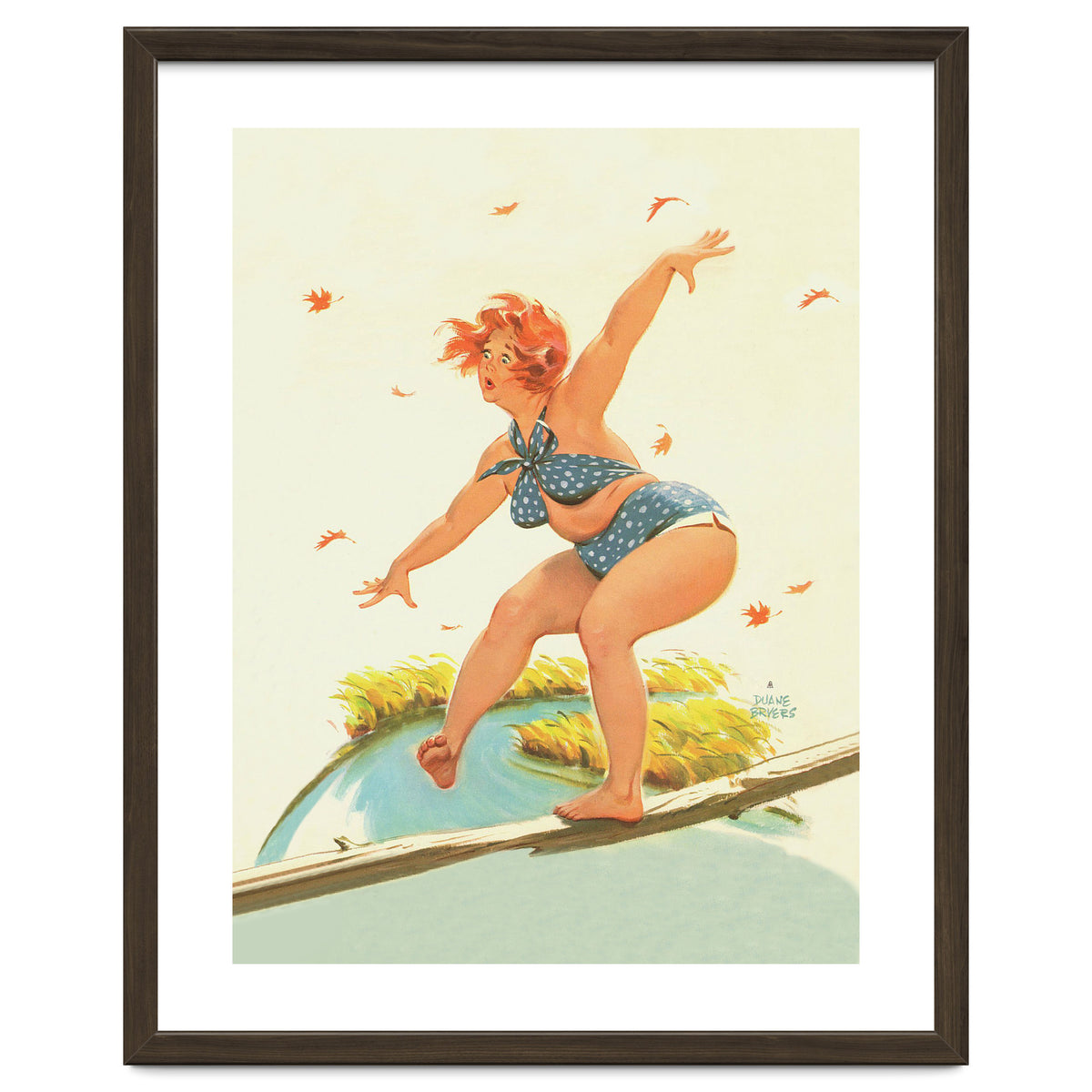 Sudden Wind On A Wooden Beam