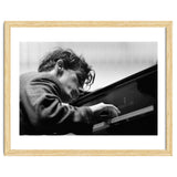 Pianist Glenn Gould with the Berlin  Philharmonic Orchestra under Herbert von Karajan. Berlin,1957. thumbnail