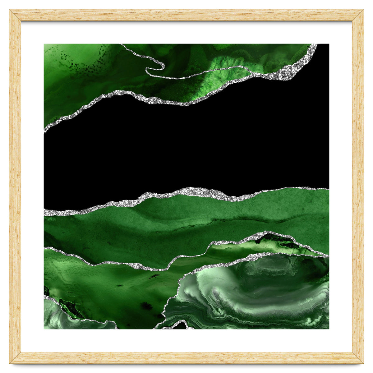 Green & Silver Agate Texture 02