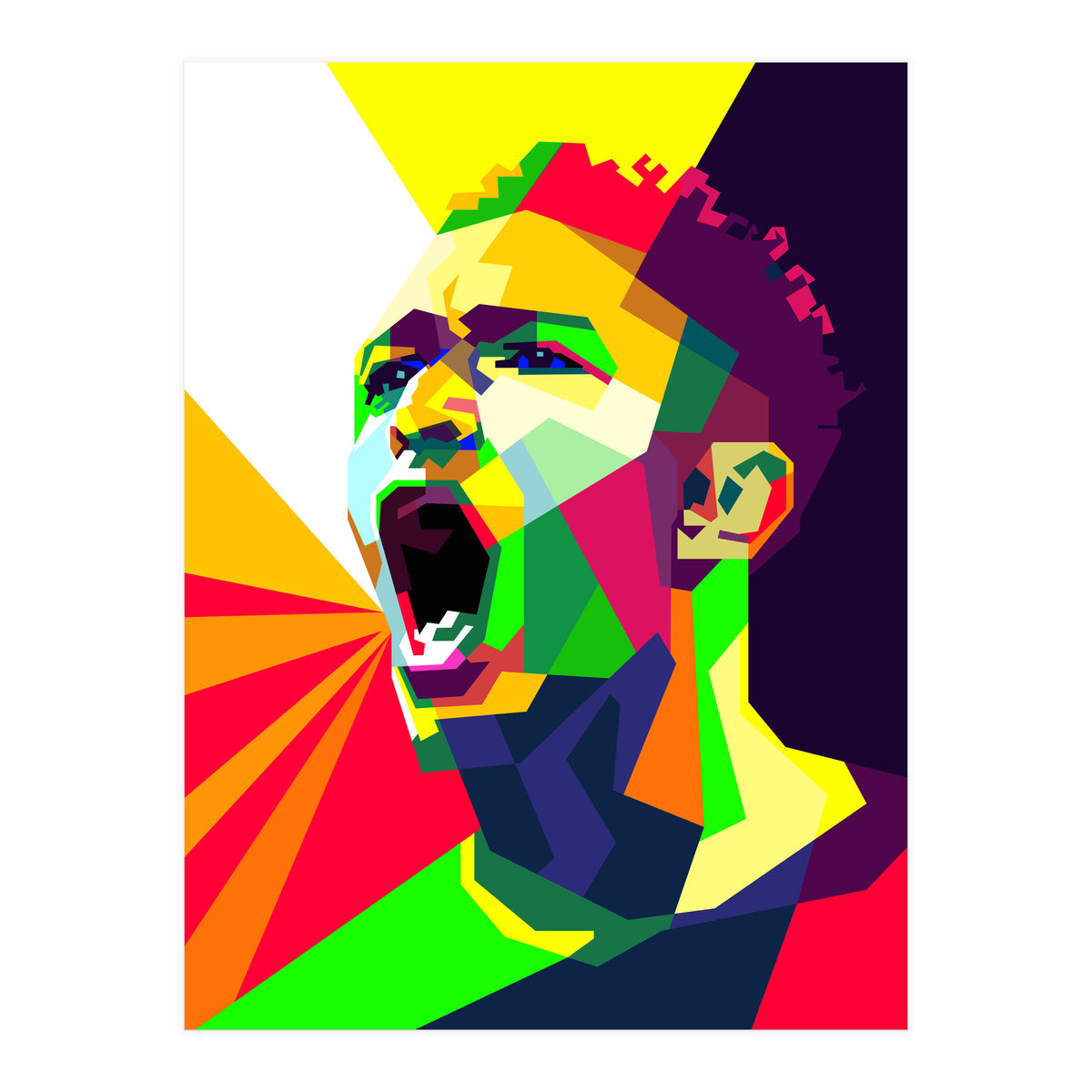 Jude Bellingham Football Pop Art WPAP (Print Only)
