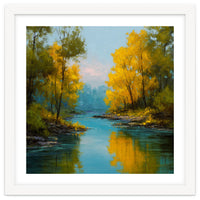 Serene Autumn River Landscape