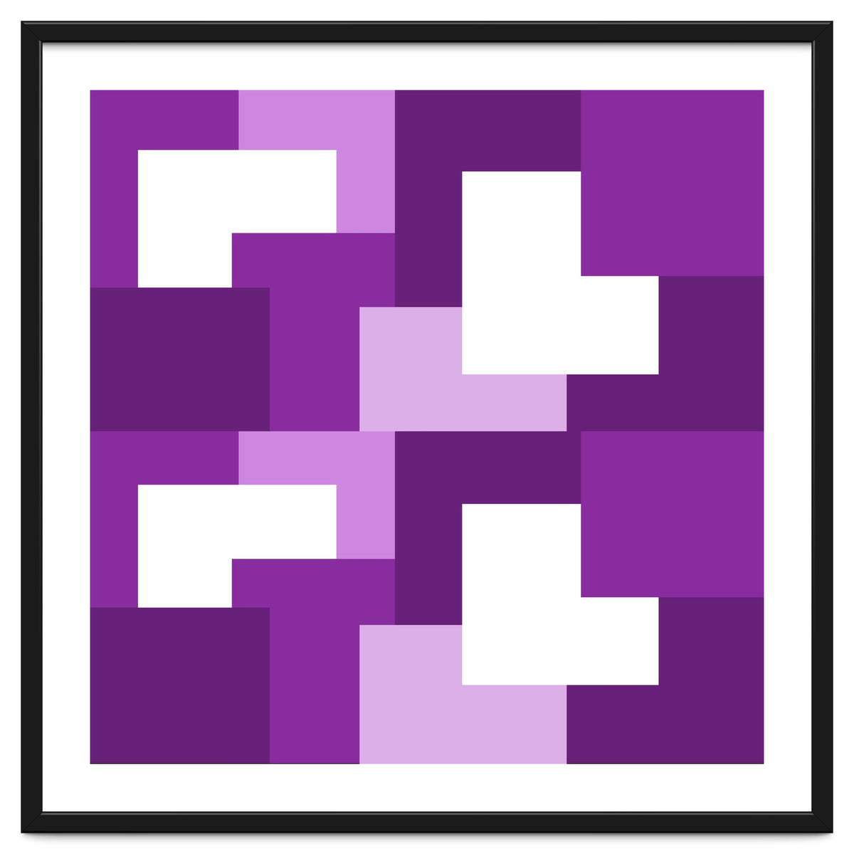 Purple Abstract Square Tiles