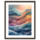 Abstract Fluid Mountain Landscape Art thumbnail
