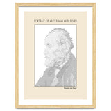 Portrait Of An Old Man With Beard – Ascii Art (vincent Van Gogh) thumbnail