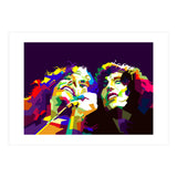 Robert Plant And Jimmy Page Pop Art WPAP (Print Only) thumbnail