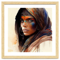 Watercolor Tuareg Woman #9