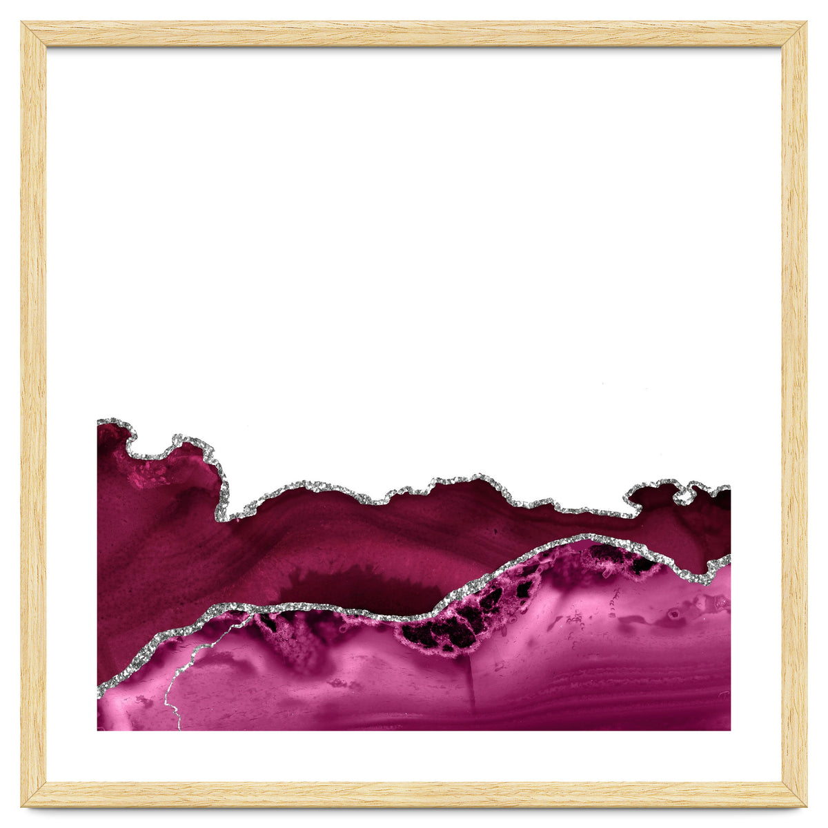 Burgundy & Silver Agate Texture 16