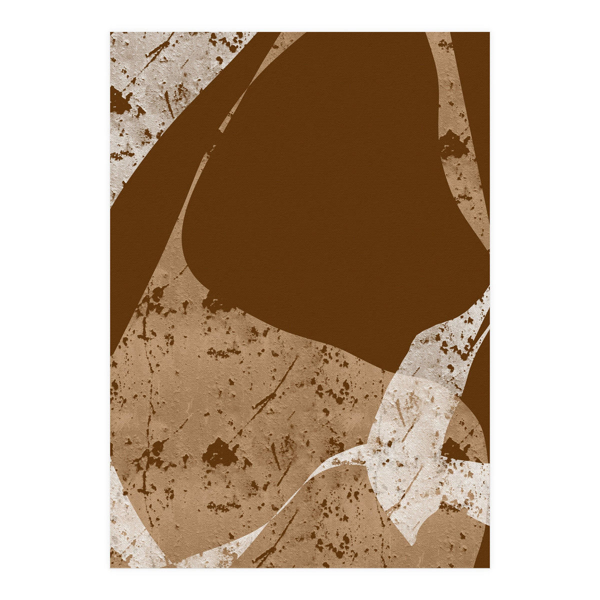 Brown Abstract Minimalist (Print Only)