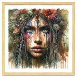 Wild Bloom Druid Woman Portrait thumbnail