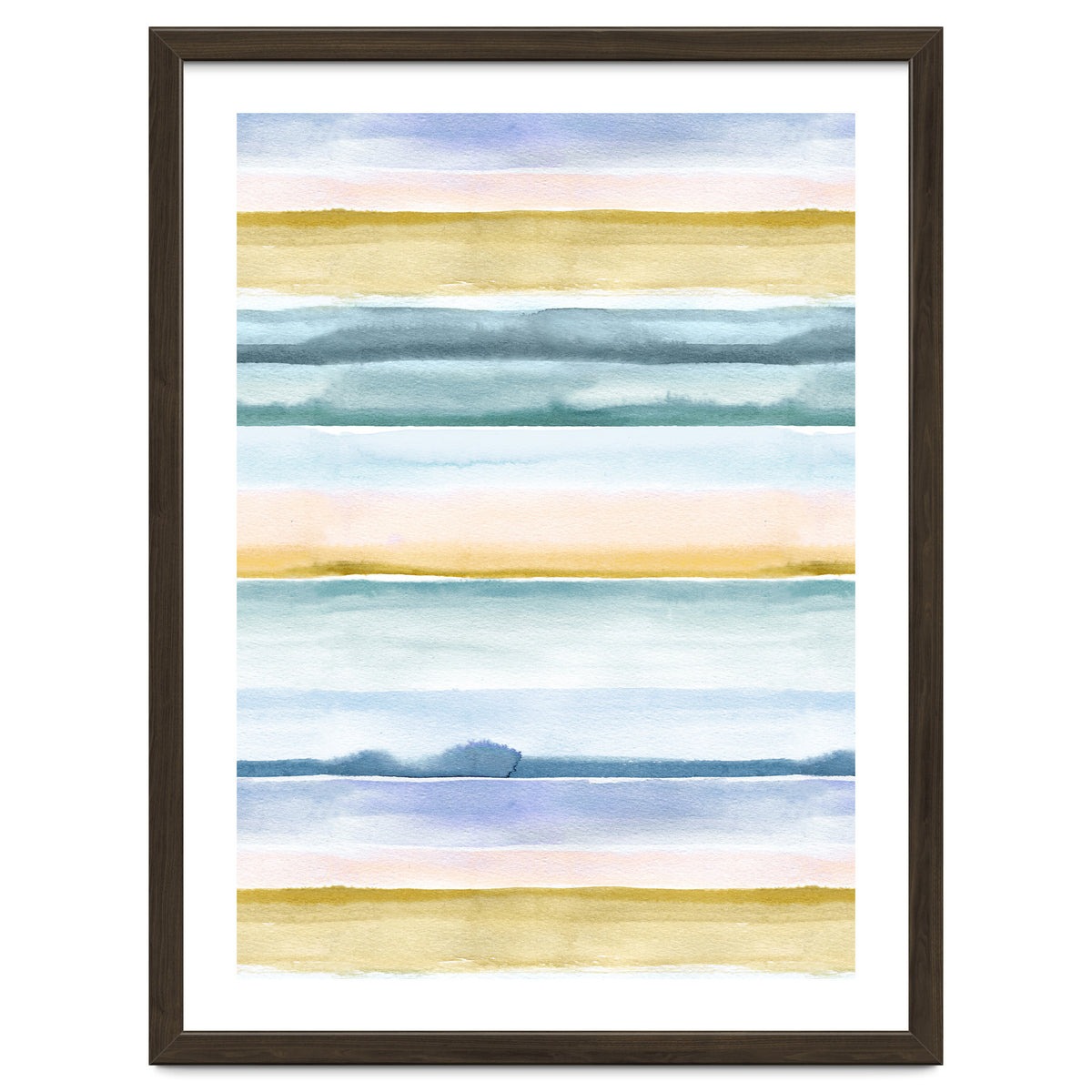 Relaxing Calm Stripes Blue Yellow