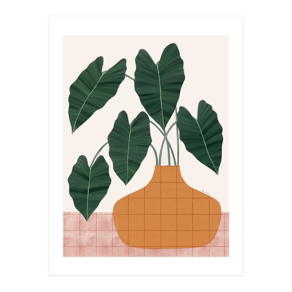 Philodendron plant (Print Only)