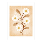 Vintage Beige Daisies (Print Only) thumbnail