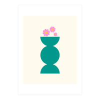 Geometric Pot & Flowers (Print Only)