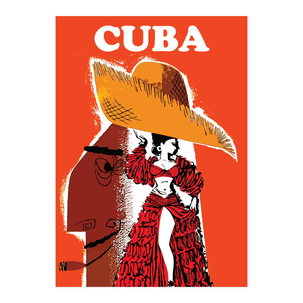 Cuba, Dancing Girl (Print Only)