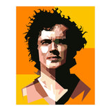 Retro Franz Beckenbauer Football  (Print Only) thumbnail
