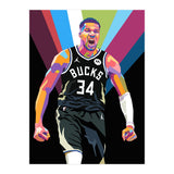 Giannis Antetokounmpo art (Print Only) thumbnail