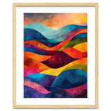 Abstract Rainbow Mountain Landscape thumbnail