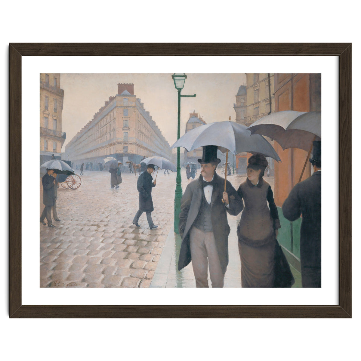 Gustave Caillebotte: Rue de Paris, temps de pluie - Paris Street in Rainy Weather, 1877.