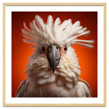 Close Up Portrait Of A White Cockatoo Parrot thumbnail