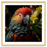 Vibrant Macaw Parrot With Red And Yellow thumbnail