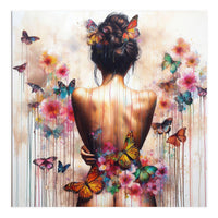 Butterfly Garden Back Portrait (Print Only)