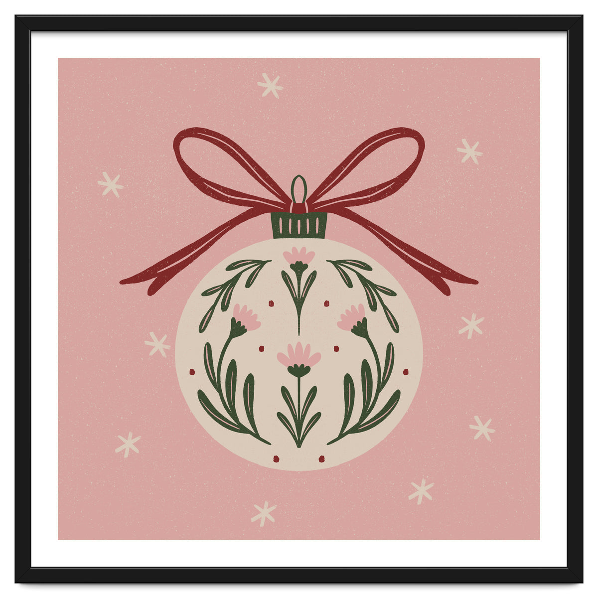 Christmas Flower Globe