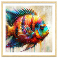 Colorful Tropical Fish Portrait