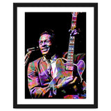 Chuck Berry Rock and Roll Guitarist Colorful thumbnail
