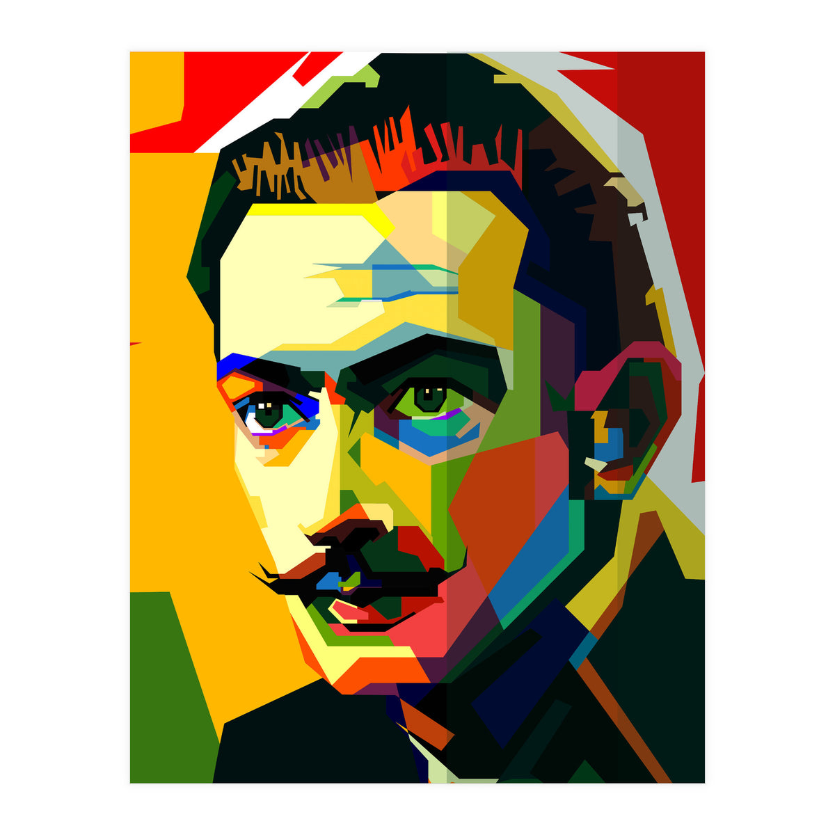 Salvador Dali Maestro Painting Pop Art Wpap (Print Only)