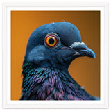 Close Up Of A Pigeon's Head And Neck thumbnail