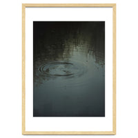 Moody Rain Puddle Ripples Oil Painting