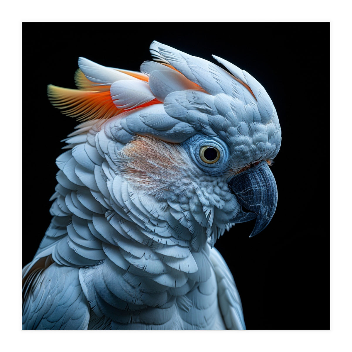 Close Up Of A Cockatoo Parrot Head (Print Only)