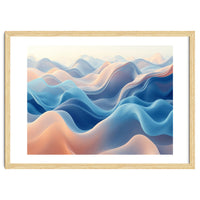 Ethereal Fluid Waves Abstract Art