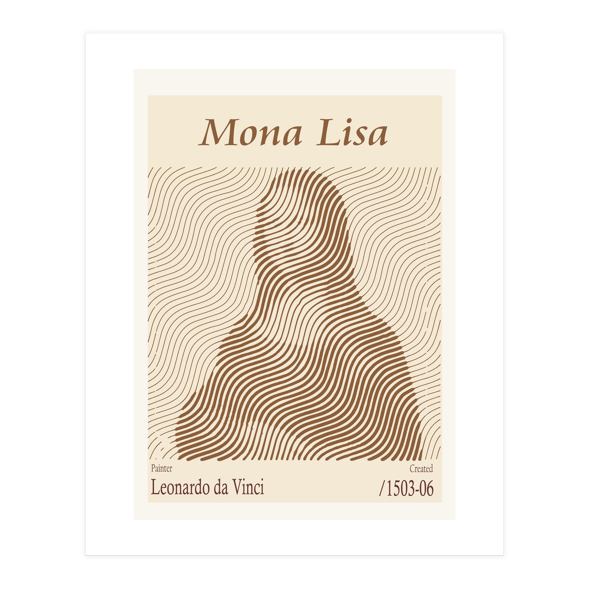 Mona Lisa – Leonardo Da Vinci (1503 06) (Print Only)