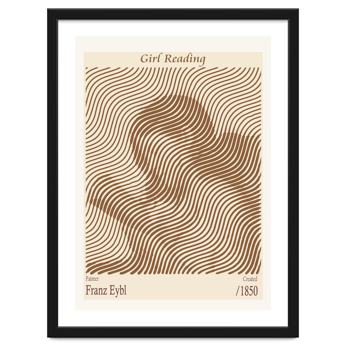 Girl Reading – Franz Eybl (1850)