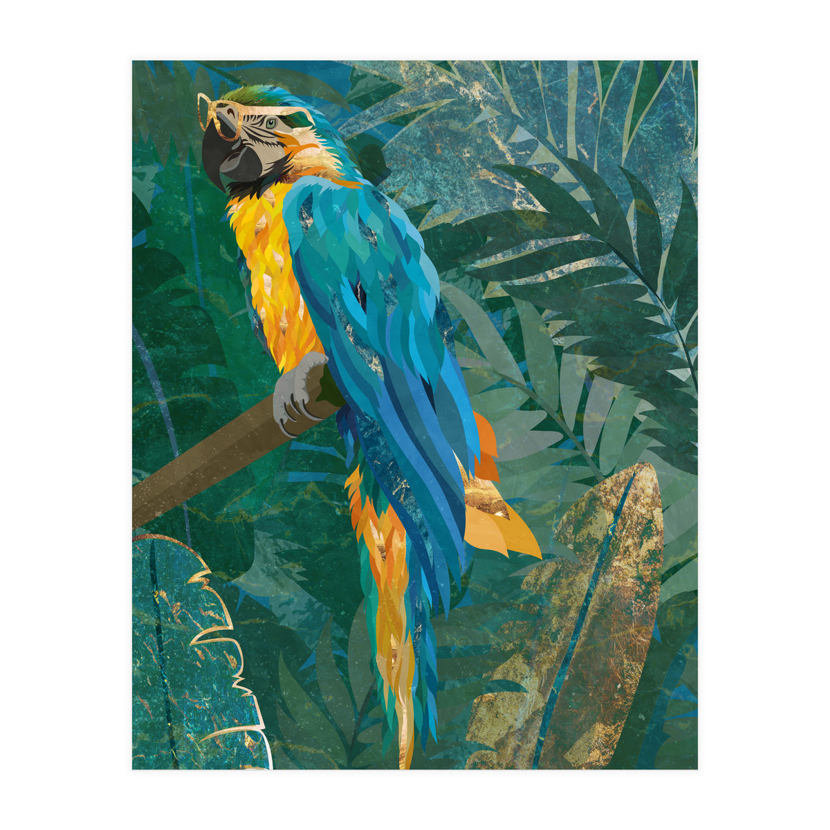 Macaw in the jungle (Print Only)
