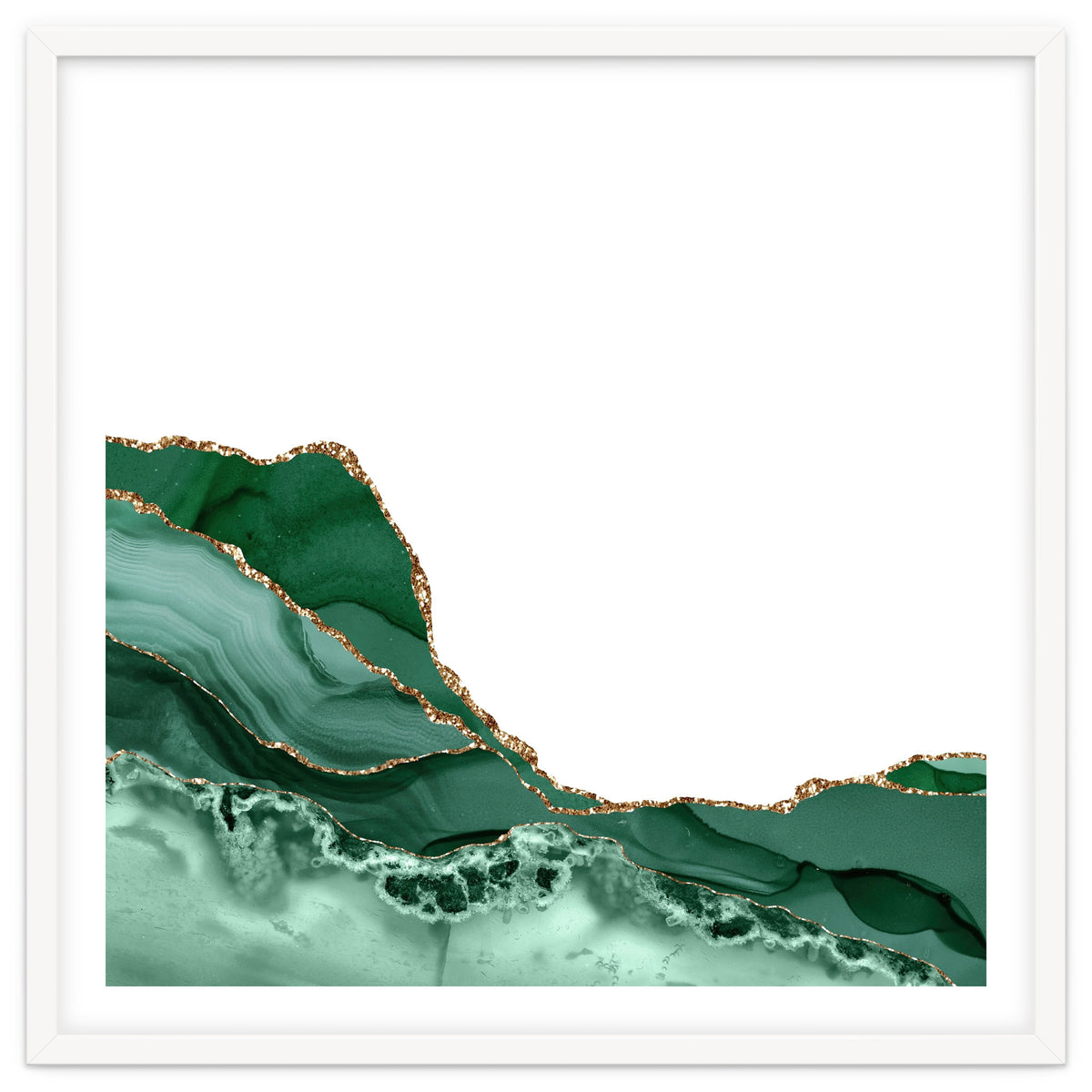 Emerald & Gold Agate Texture 07