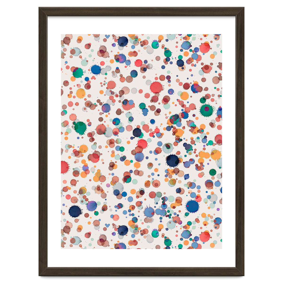 Drops Watercolor Texture Blue