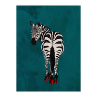 Zebra wearing heals (Print Only)
