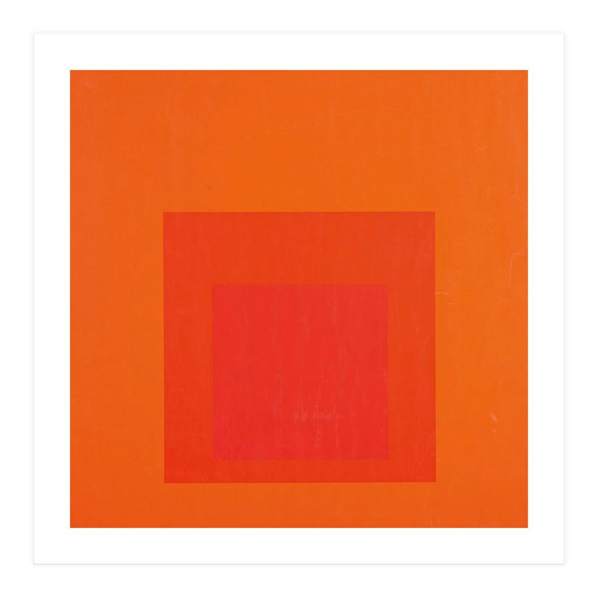 JOSEF ALBERS - HOMAGE TO THE SQUARE RED  (Print Only)