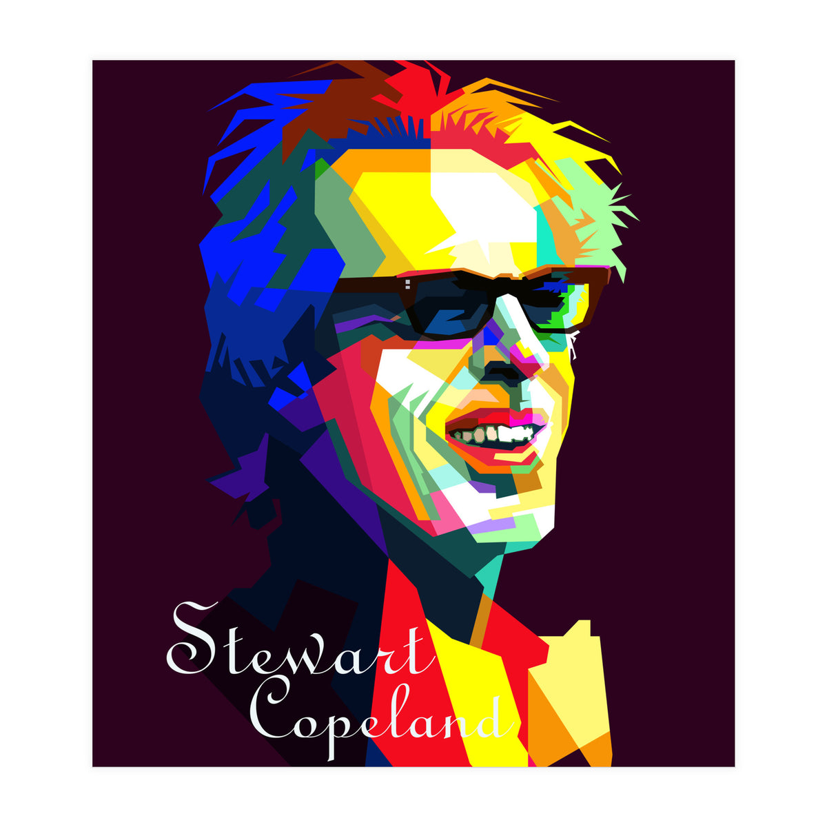 Stewart Copeland The Police Pop Art WPAP (Print Only)