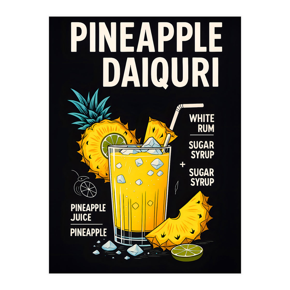 Pineapple Daiquiri  (Print Only)