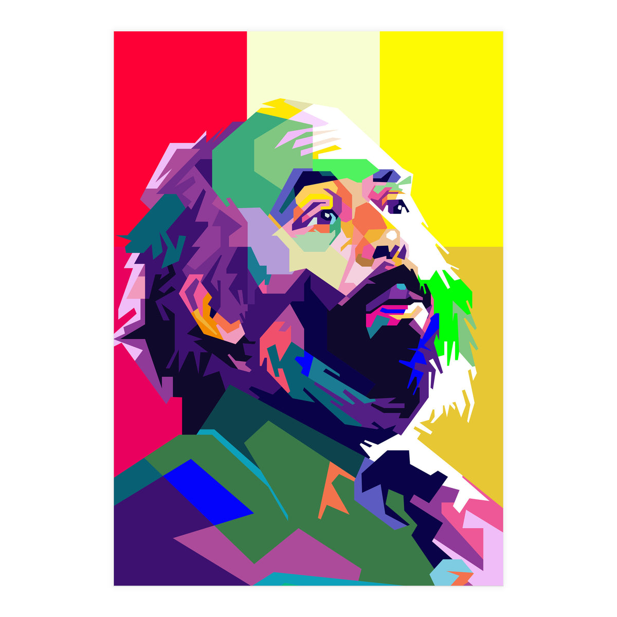 Luciano Pavarotti Opera Musical Pop Art WPAP  (Print Only)