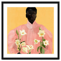 Girl Holding Flowers 2