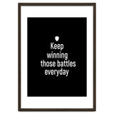 Keep winning those battles everyday thumbnail